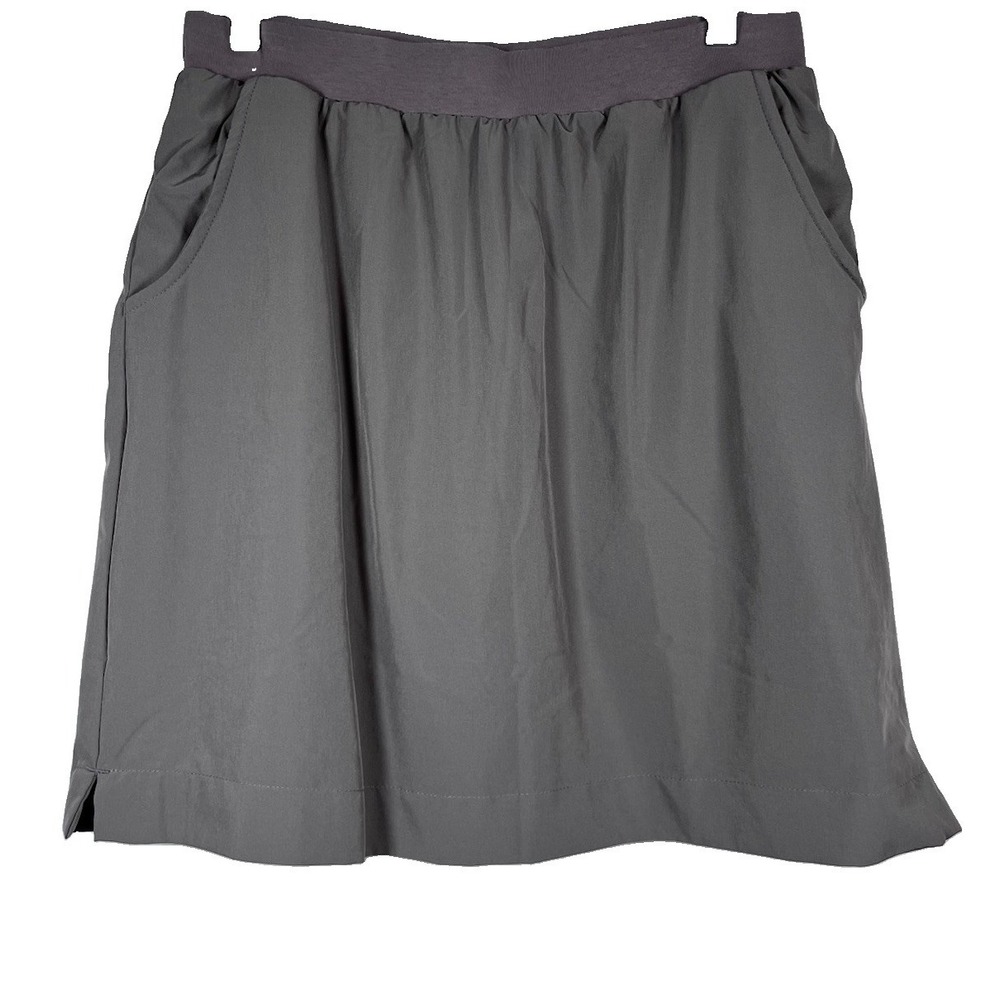 STILLWATER SUPPLY Sz XL Skort Skirt With Shorts Gray Taupe Hiking Golf Active